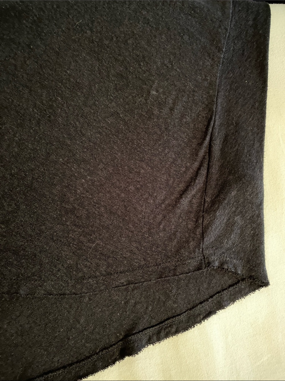 Free People Highland Tee Linen Blend Black Button-Front V-Neck Cap Sleeve Top  S - Picture 12 of 16